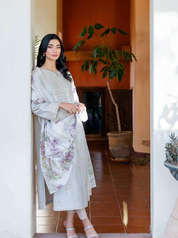 Limelight 3 Piece Lawn Suit-Embroidered (Unstitched)