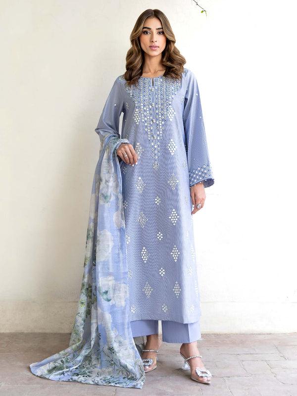 Limelight 3 Piece Lawn Suit-Embroidered (Unstitched)