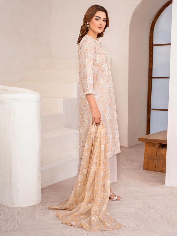 Limelight 3 Piece Lawn Suit-Embroidered (Unstitched)