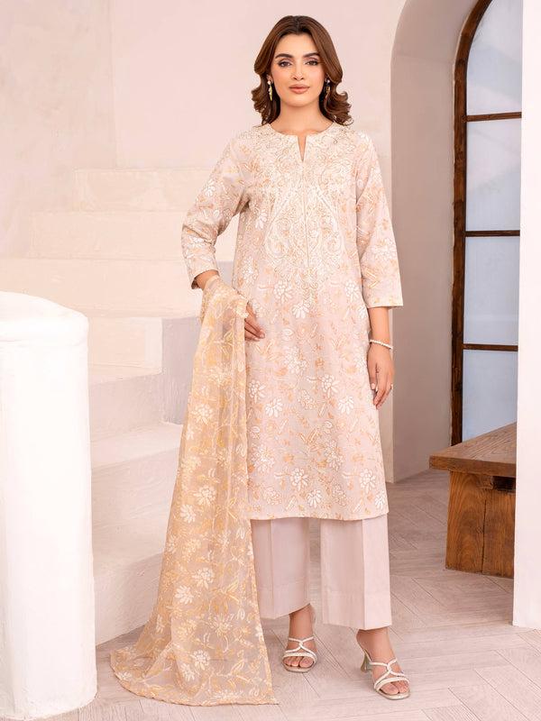 limelight 3 Piece Lawn Suit-Embroidered (Unstitched)
