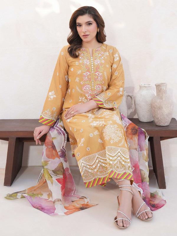limelight 3 Piece Lawn Suit-Embroidered (Unstitched)