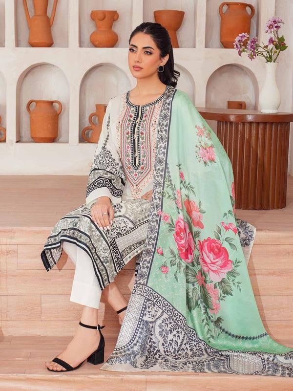 Limelight 3 Piece Lawn Suit-Embroidered (Unstitched)