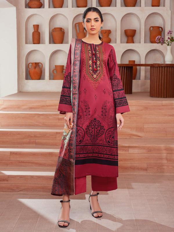 Limelight 3 Piece Lawn Suit-Embroidered (Unstitched)