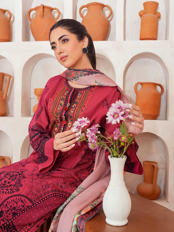 Limelight 3 Piece Lawn Suit-Embroidered (Unstitched)