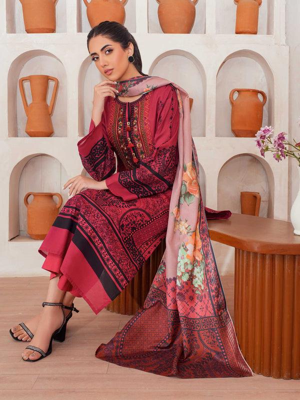 limelight 3 Piece Lawn Suit-Embroidered (Unstitched)