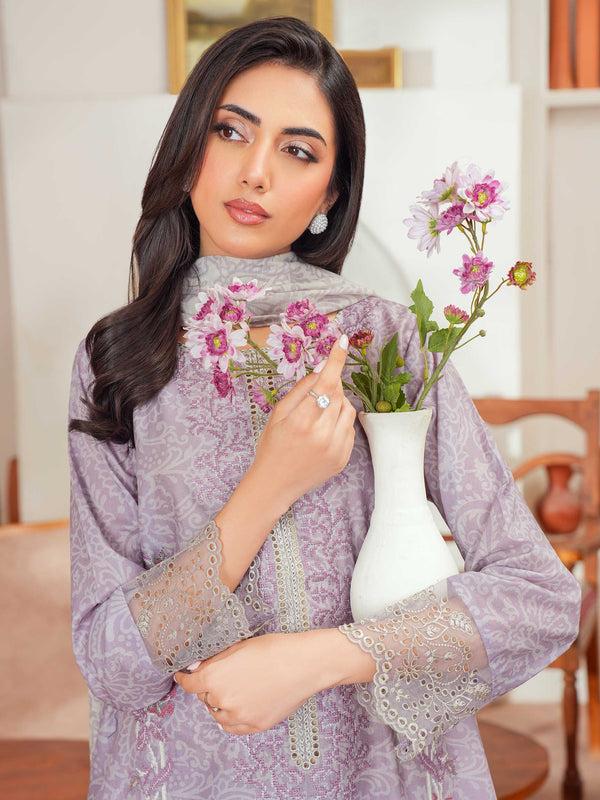 Limelight 3 Piece Lawn Suit-Embroidered (Unstitched)