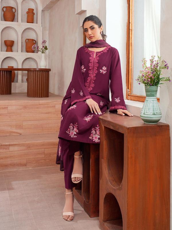 Limelight 3 Piece Lawn Suit-Embroidered (Unstitched)