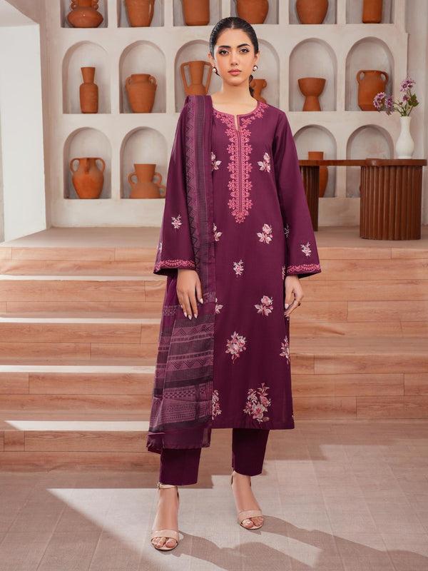 limelight 3 Piece Lawn Suit-Embroidered (Unstitched)