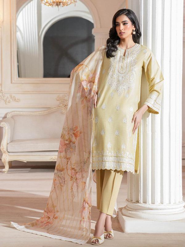 Limelight 3 Piece Lawn Suit-Embroidered (Unstitched)