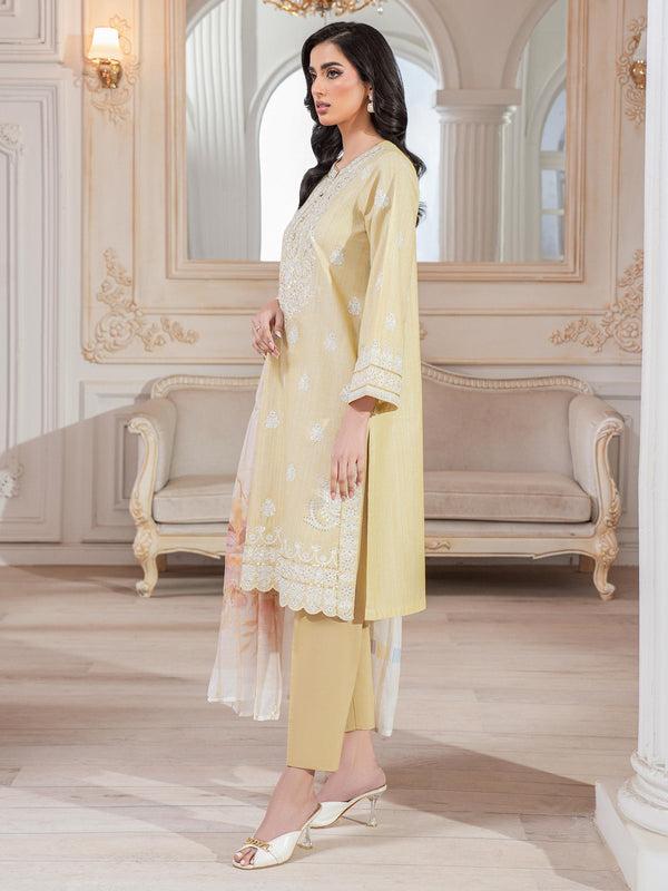 Limelight 3 Piece Lawn Suit-Embroidered (Unstitched)