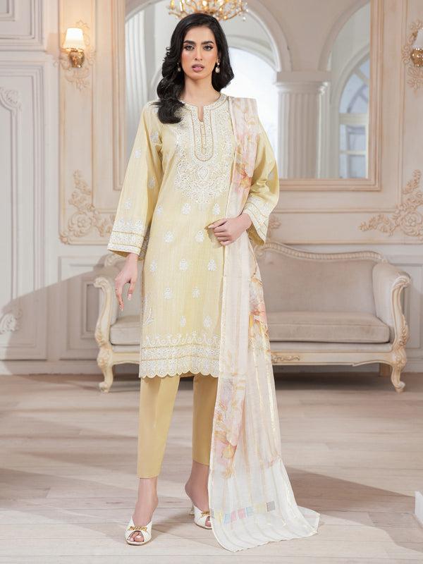 limelight 3 Piece Lawn Suit-Embroidered (Unstitched)