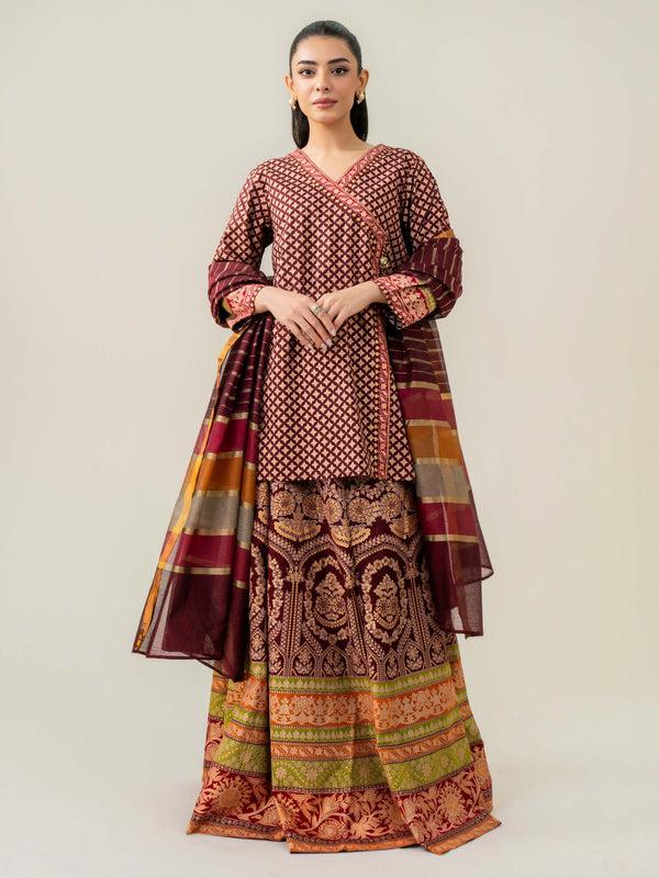 Limelight 3 Piece Lawn Suit-Paste Print (Pret)