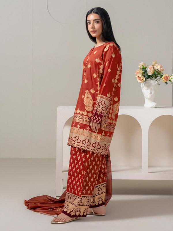 Limelight 3 Piece Lawn Suit-Paste-Print (Pret)