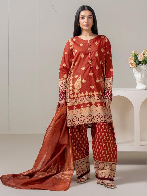 limelight 3 Piece Lawn Suit-Paste-Print (Pret)