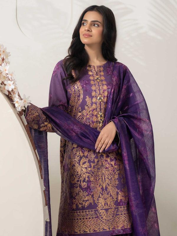 Limelight 3 Piece Lawn Suit-Paste Print (Pret)