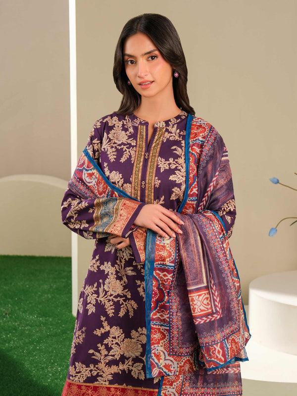 Limelight 3 Piece Lawn Suit-Paste Print (Unstitched)