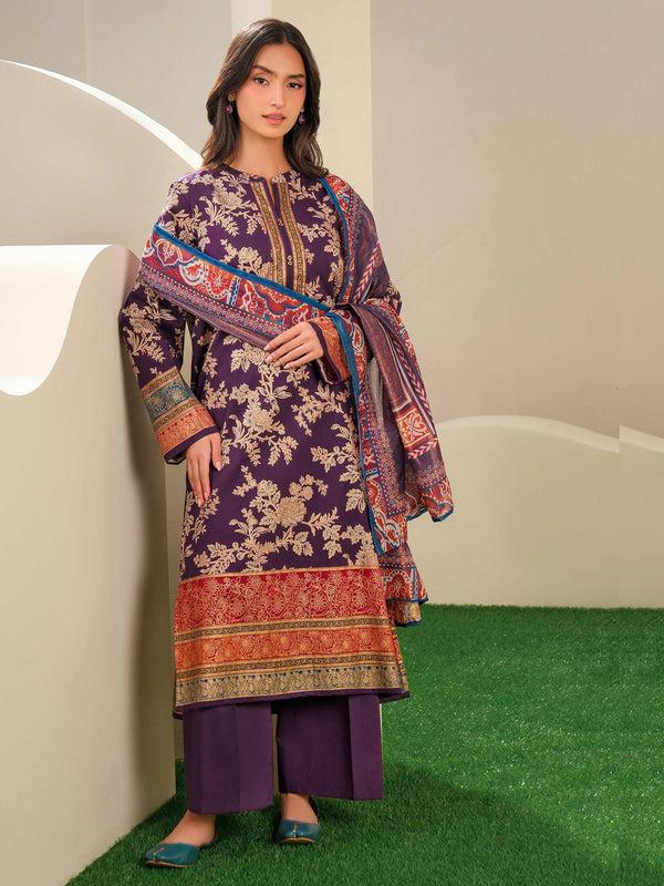Limelight 3 Piece Lawn Suit-Paste Print (Unstitched)