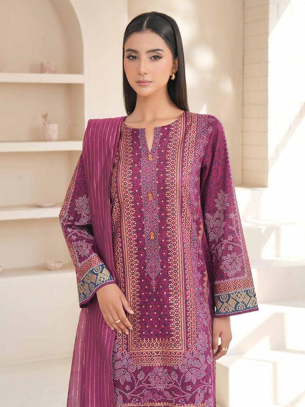 Limelight 3 Piece Lawn Suit-Paste Print (Unstitched)