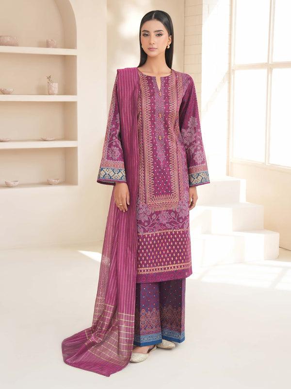 Limelight 3 Piece Lawn Suit-Paste Print (Unstitched)