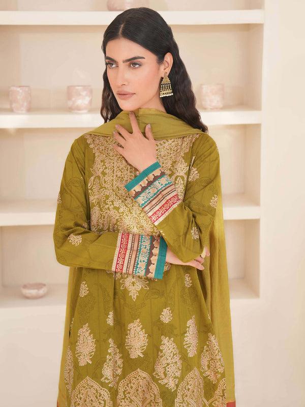 Limelight 3 Piece Lawn Suit-Paste Print (Unstitched)