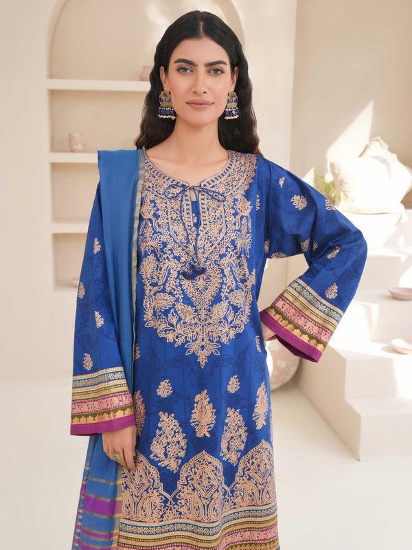 Limelight 3 Piece Lawn Suit-Paste Print (Unstitched)