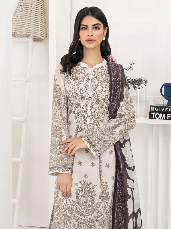 Limelight 3 Piece Lawn Suit-Paste Print (Unstitched)