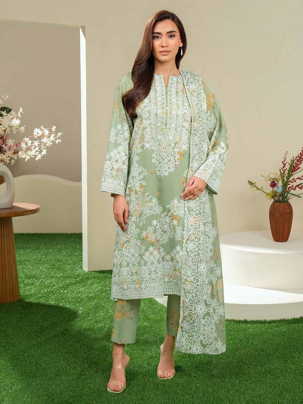 Limelight 3 Piece Lawn Suit-Paste Print (Unstitched)