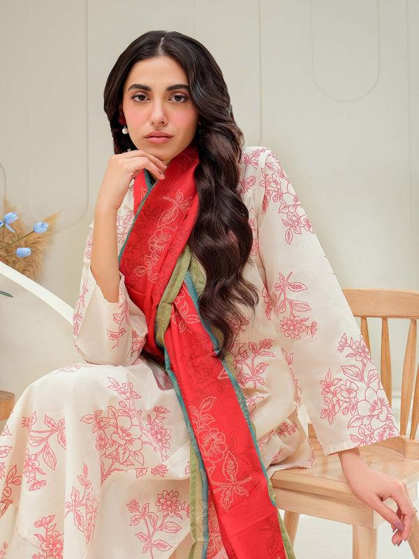 Limelight 3 Piece Lawn Suit-Paste Print (Unstitched)