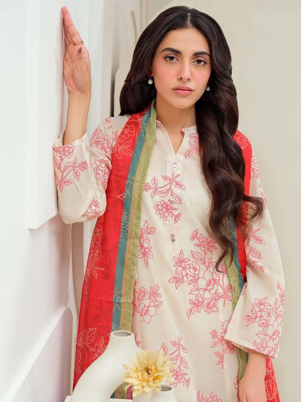 Limelight 3 Piece Lawn Suit-Paste Print (Unstitched)