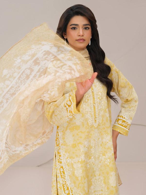 Limelight 3 Piece Lawn Suit-Paste Print (Unstitched)