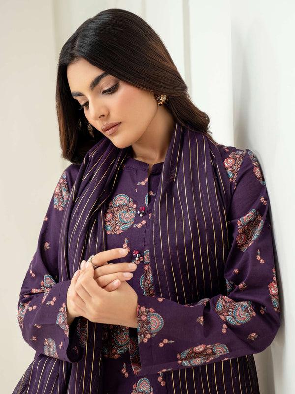 Limelight 3 Piece Lawn Suit-Paste Print (Unstitched)