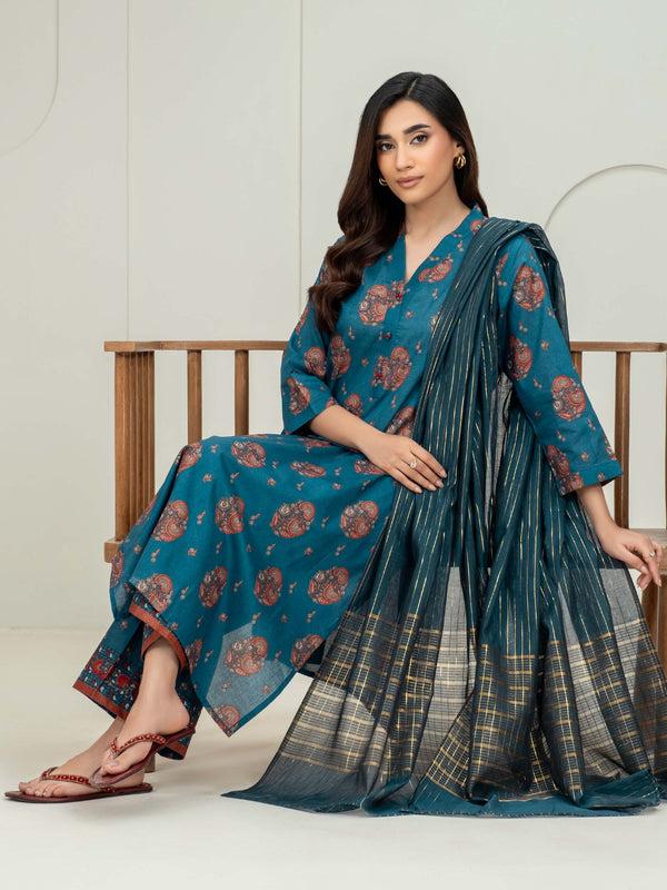 limelight 3 Piece Lawn Suit-Paste Print (Unstitched)