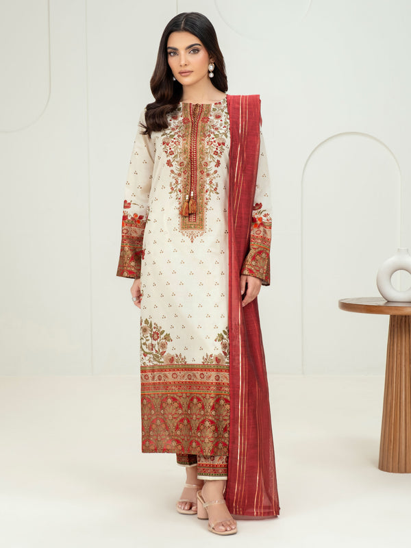 Limelight 3 Piece Lawn Suit-Paste Print (Unstitched)