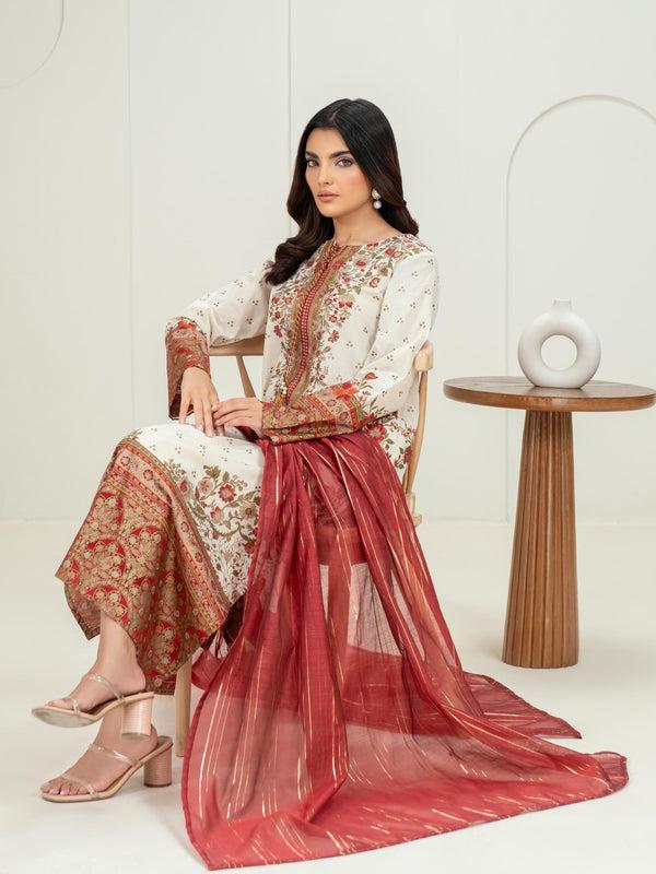 limelight 3 Piece Lawn Suit-Paste Print (Unstitched)