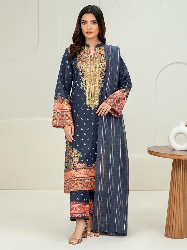 Limelight 3 Piece Lawn Suit-Paste Print (Unstitched)