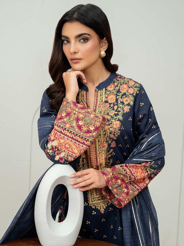 Limelight 3 Piece Lawn Suit-Paste Print (Unstitched)