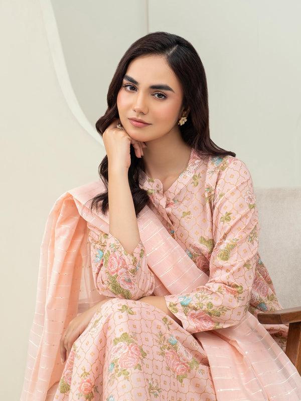 Limelight 3 Piece Lawn Suit-Paste Print (Unstitched)