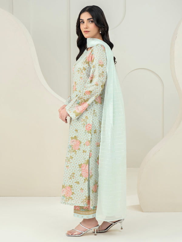 Limelight 3 Piece Lawn Suit-Paste Print (Unstitched)