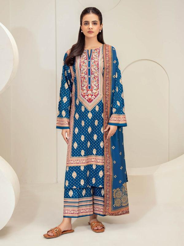 Limelight 3 Piece Lawn Suit-Paste Print (Unstitched)