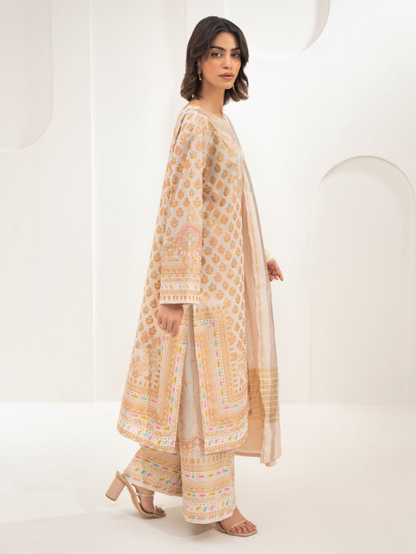 Limelight 3 Piece Lawn Suit-Paste Print (Unstitched)