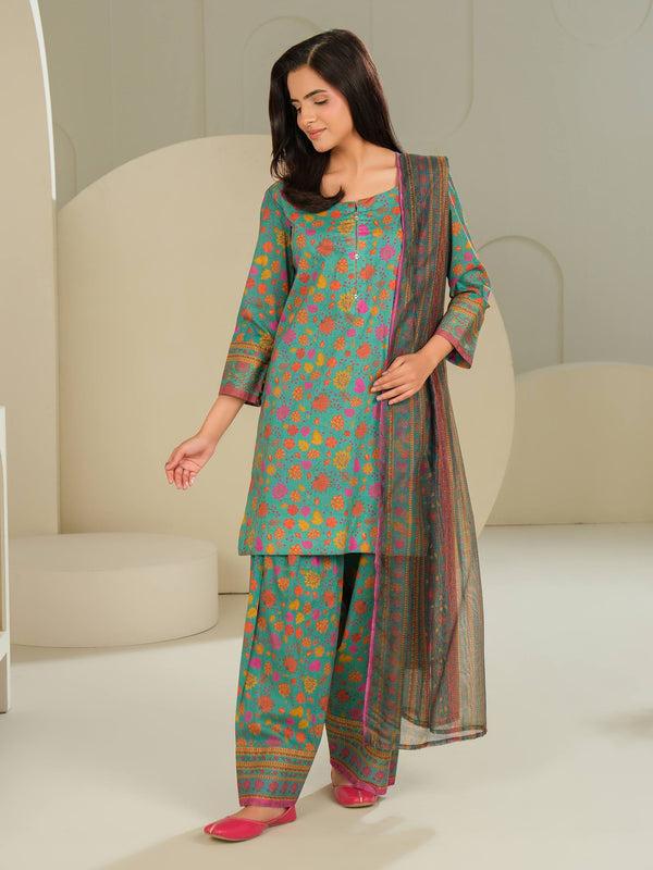 Limelight 3 Piece Lawn Suit-Printed (Unstitched)