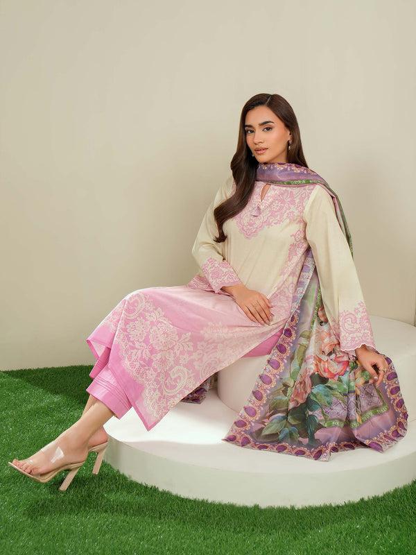 Limelight 3 Piece Lawn Suit-Printed (Unstitched)