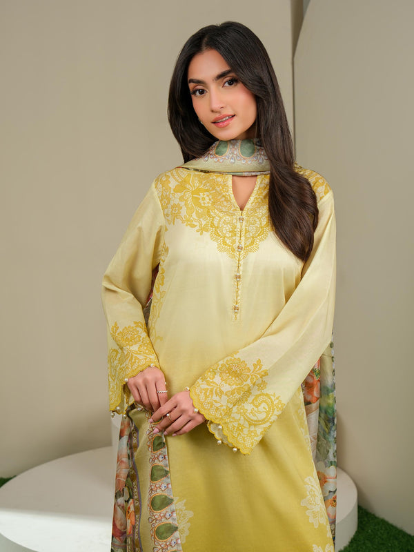 Limelight 3 Piece Lawn Suit-Printed (Unstitched)