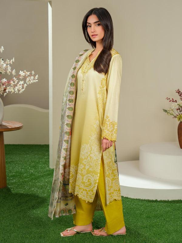 Limelight 3 Piece Lawn Suit-Printed (Unstitched)