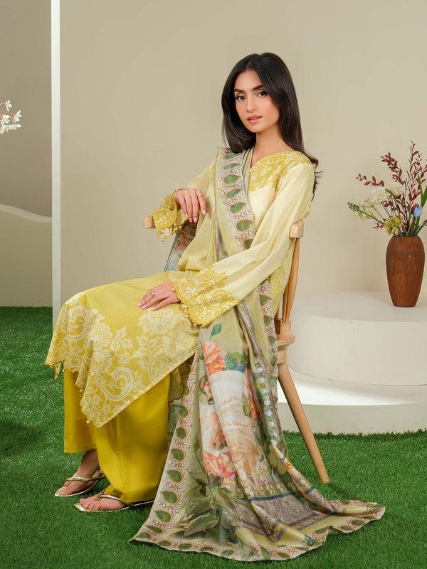 Limelight 3 Piece Lawn Suit-Printed (Unstitched)
