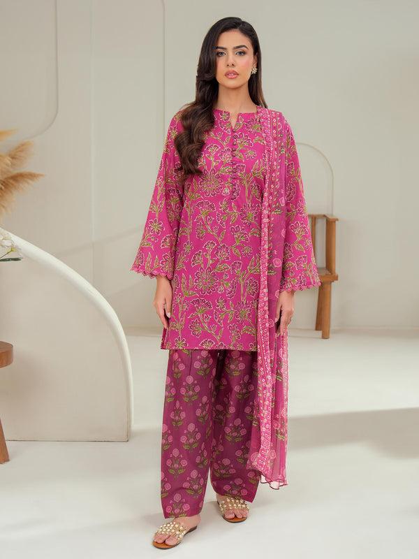 Limelight 3 Piece Lawn Suit-Printed (Unstitched)