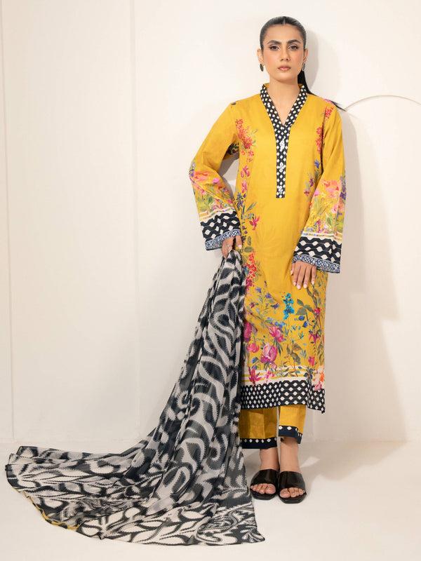 Limelight 3 Piece Lawn Suit-Printed (Unstitched)