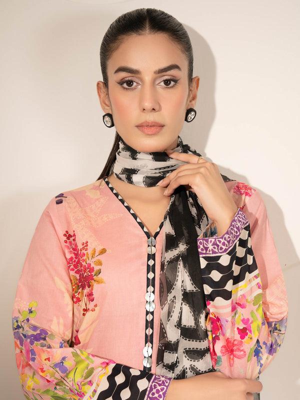 Limelight 3 Piece Lawn Suit-Printed (Unstitched)