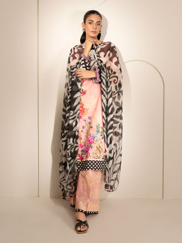 Limelight 3 Piece Lawn Suit-Printed (Unstitched)
