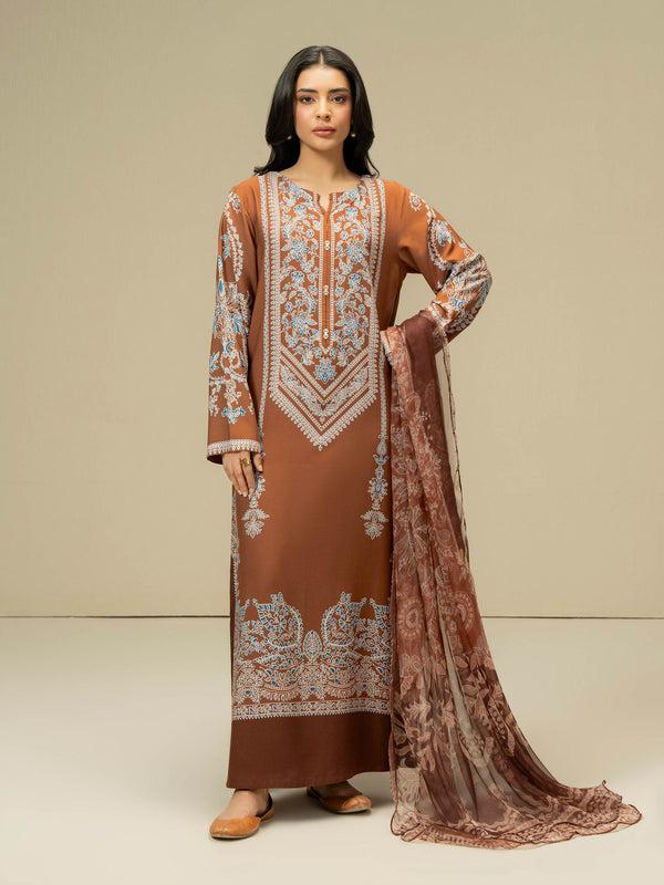 Limelight 3 Piece Linen Suit-Prined (Pret)